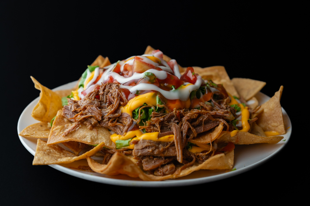 Nachos con carne de El Gato Negro