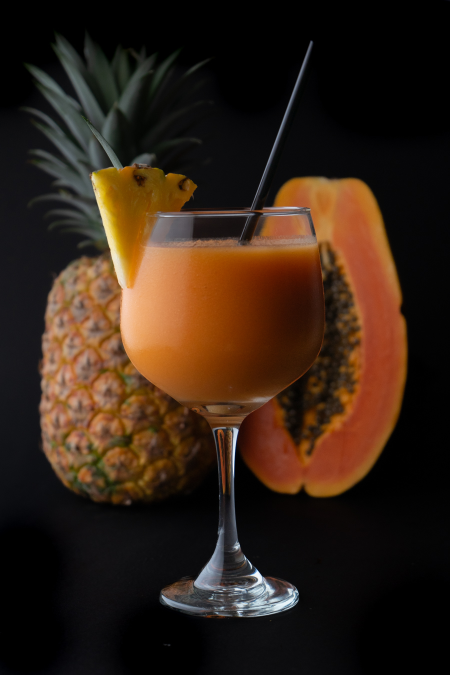 Batido natural de frutas de El Gato Negro